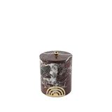 Mikasa Moor Gold Detaylı Mermer Kavanoz 13x13x16 Cm - Bordo