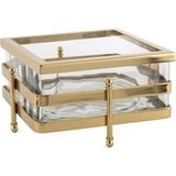Mikasa Moor Gold Metal Standlı Kare Cam Sunumluk - Standart