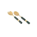 Mikasa Moor Gold Yeşil Desenli Salata Servis Seti