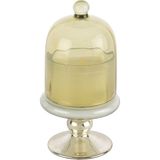 Mikasa Moor Gümüş Yeşil Kapaklı Bergamot Cam Mum - Standart