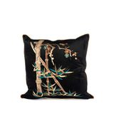 Mikasa Moor Hurma Kadife Kırlent 55x55 Cm - Siyah