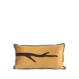 Mikasa Moor Isla Bronz Tek Dal Kadife Yastık Kırlent 35x65 Cm