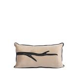 Mikasa Moor Isla Tek Dal Kadife Yastık Kırlent 35x65 Cm - Bej