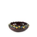 Mikasa Moor Kahve Çiçek Kabartmalı Porselen Dekoratif Kase 35 X 12 Cm