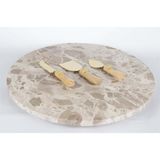 Mikasa Moor Krem Gold Mermer 41 cm Peynir Sunum Seti