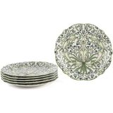 Mikasa Moor Lunaria 6lı Pasta Tabağı Seti 19CM - 0,21 lt - Yeşil