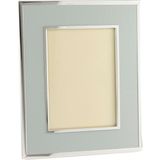 Mikasa Moor Mavi Gümüş Deri Fotoğraf Çerçevesi 13 x 18 cm - Standart