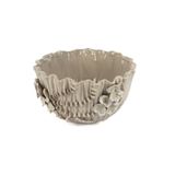 Mikasa Moor MİKASA MOOR P237.803621 Orkide Çiçekli Krem Seramik Kase 14x27cm