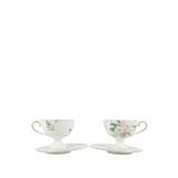 Mikasa Moor Mint Petal Porslen 2'li Çay Fincan Ve Tabağı Seti