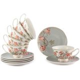 Mikasa Moor Mystic Floral 6lı Çay Fincanı Seti 200CC P366.106512 - Beyaz - 200 ml