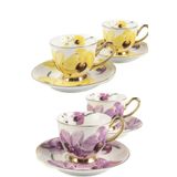 Mikasa Moor New Bloom Porselen 4lü Kahve Takım Fincanı Seti