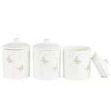 Mikasa Moor Papiliora Beyaz 3lü Baharatlık 11x8cm 250ml