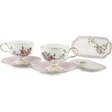 Mikasa Moor Peachy 6 Prç 2li Çay Fincanı Seti 220CC - Renkli