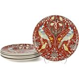 Mikasa Moor Phoenix Red 6lı Tatlı Tabağı 21CM - 0 - 3 lt - Kırmızı