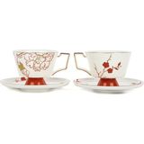 Mikasa Moor Poppy 2’li Çay Fincanı Seti 240 CC - 1 Adet - Renkli