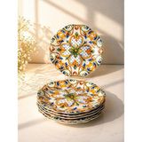Mikasa Moor Porselen Pasta Tabak 6'lı 19 Cm Amalfi - 10 ml - Turuncu