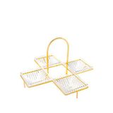 Mikasa Moor Rengi Standlı 4'lü 35x22 cm Altın Servislik