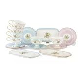 Mikasa Moor Rose Charm 15 Parça 6lı Kahve Fincanı Seti 90cc