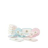 Mikasa Moor Rose Charm Porselen 15 Parça 6'lı Kahve Fincanı Seti