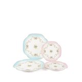 Mikasa Moor Rose Charm Porselen 2'li Pasta Tabağı Ve 2li Servis Tabağı Seti