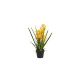 Mikasa Moor Sarı Yapay Simbidyum Orkide 58cm