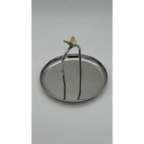 Mikasa Moor Silver Gold Kelebek Tabak 15X14CM - 100 ml - Gümüş