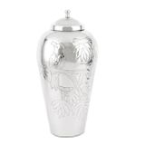 Mikasa Moor Silver Kapaklı Metal Vazo 25x51cm