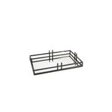 Mikasa Moor Siyah Metal Aynalı Tepsi 41x26x7cm