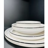 Mikasa Moor Siyah Modern 24 Parça Yemek Takımı