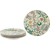 Mikasa Moor Turguoise 6'lı Porselen Pasta Tabağı 20 cm - Standart