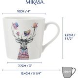 Mikasa Tipperleyhill 380ML Fine China Kupa Geyik