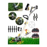 Mikasa Tools Japon 21 V 5 Ah Teleskopik Uzatmalı Kömürsüz Turbo Motor Çift Akülü Ot Çalı Biçme Tırpanı
