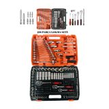 Mikasa Tools Japon Profesyonel 1/4 Cırcırlı 216 Parça Lokma Anahtar Takımı Oto Tamirci Full Tam Set