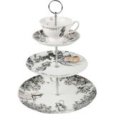 Mikasa x V&a Alice In Wonderland Porselen 3 Katlı Kek Pasta Standı - Standart