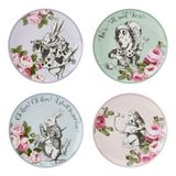 Mikasa x V&a Alice In Wonderland Porselen Fine China 21CM Pasta Tabak Seti 4lü - 4 Adet