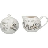 Mikasa x V&a Alice In Wonderland Porselen Krema ve Şekerlik Seti - Standart