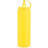 Mikasso 1 Adet 250 ml Sarı Ketçap Mayonez Şişe Kapaklı Sos Şişesi Kapaklı Mayonez Sıkma Sosluk Sarı