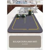 Mikasso 1 Adet - 35X50 Bulaşık Matı, Kurulama Matı, Tezgah Üstü Mat, Su Emen Mat, Lavabo Paspası, Ithal Mat