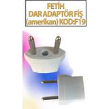 Mikasso 1 Adet Amerikan Fiş Adaptör Çevirici Amerikan-Türk Çevirici Priz Adaptör (Dar Kalıp) - Çok Renkli