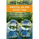 Mikasso 1 Adet Avize Taşı 40 Lık 40MM Kristal Avize Taşı Kristal Top Parlak Orjinal Kristal Cam Halkasız 10 - Çok Renkli