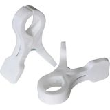 Mikasso (1 Adet) Büyük Havlu Mandalı Beyaz Plaj Mandalı Plaj Havlusu Mandalı (12 Cm) 12 Tr