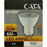 Mikasso (1 Adet) Cata 8W (50W) 6500K (Beyaz Işık) GU10 Duylu LED Spot Ampul