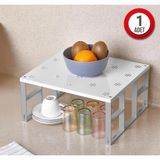 Mikasso 1 Adet Dolap Içi Düzenleyici Raf Tabak Bardak Rafı Metal Raf Metal 20 x 20 Beyaz Tr