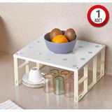 Mikasso 1 Adet Dolap Içi Düzenleyici Raf Tabak Bardak Rafı Metal Raf Metal 30 x 30 Beyaz Tr