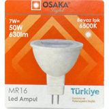 Mikasso (1 Adet) Osaka 7W (50W) Beyaz Işık (6500K) G4 Duylu (Iğne Bacak) LED Çanak Ampul