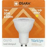 Mikasso (1 Adet) Osaka 7W (50W) Sarı Işık (3000K) GU10 Duylu LED Spot Ampul