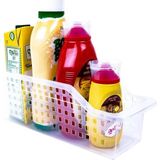 Mikasso 1 Adet Şeffaf Dolap Içi Düzenleyici Sepet, Buzdolabı Içi Düzenleme SEPETI-50807 Plastik 35 x 15 Çok