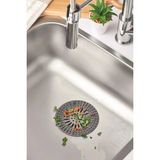 Mikasso 1 Adet Süzgeçli Lavabo, Küvet Gider Tıkacı Silikonlu Çok Amaçlı Süzgeç Plastik