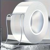 Mikasso 1 Metre Ultra Güçlü Çift Taraflı Nano Bant Halı Tablo Resim Yapıştırma Bandı 2 cm En Şeffaf