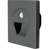Mikasso 1 Watt Siyah Kasa Beyaz Işık Sensörlü Geçmeli Kasaya Uygun Koridor Armatür (Ct - 5170) - Çok Renkli